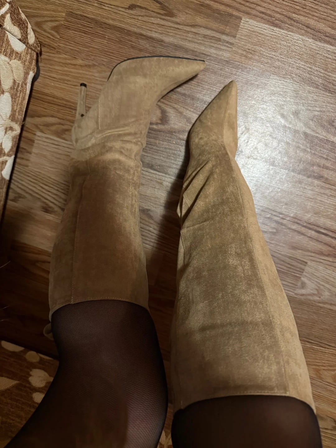 Customer photo review of Karyl Knee High Boots