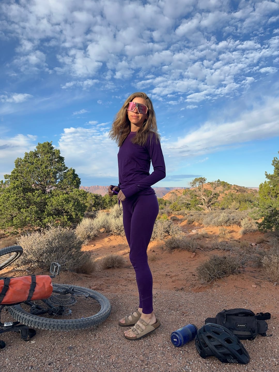 Customer photo review of grown up iksplorer baselayer legging
