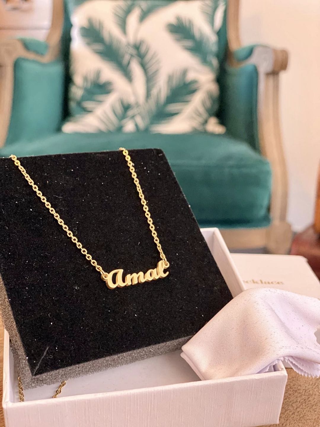 Customer photo review of Personalized Necklace