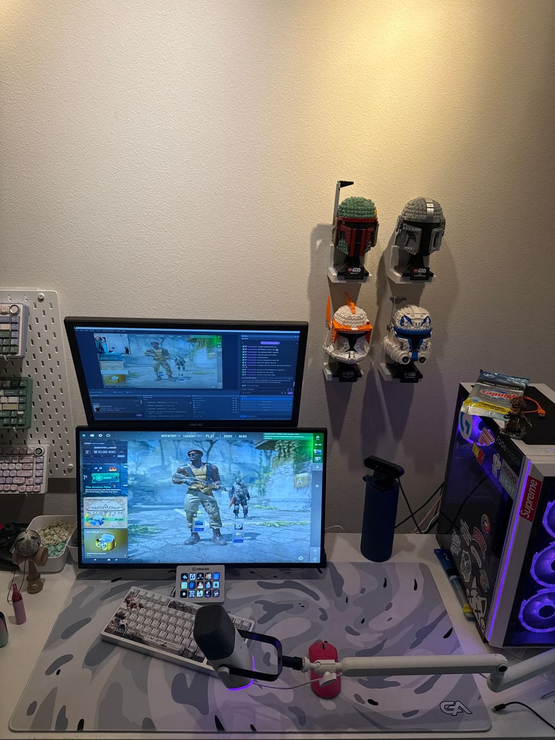 Customer photo review of Snow Swirl Mousepad
