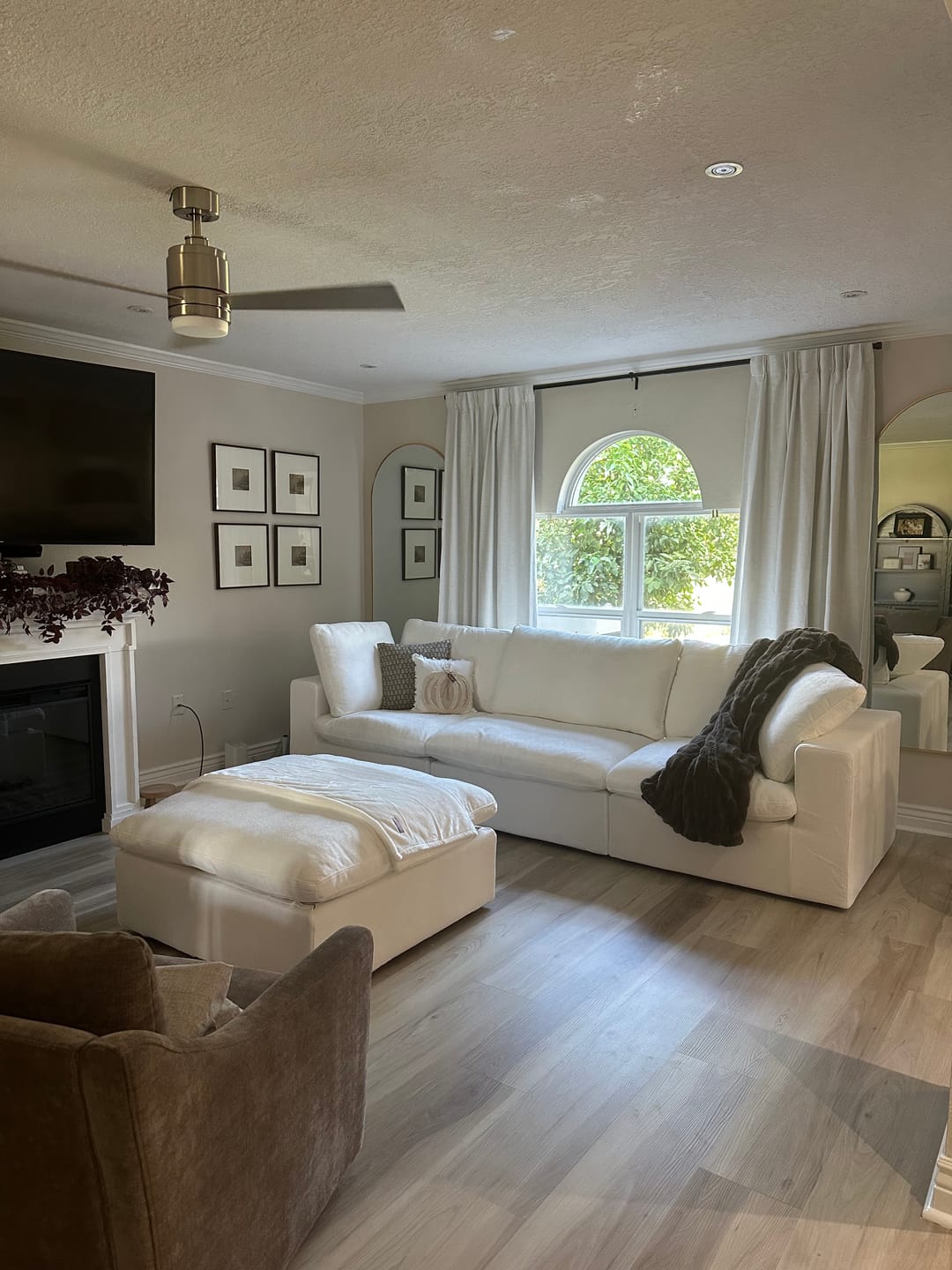 Customer photo review of Classic Modular 3-Seater Sectional in White