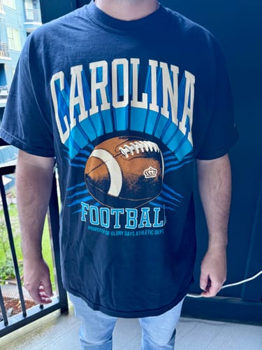 Customer photo review of Glory Days Apparel -  Classic Gridiron T-Shirt