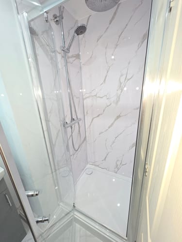 Customer photo review of Nuie White Fast Flow Shower Waste - White
