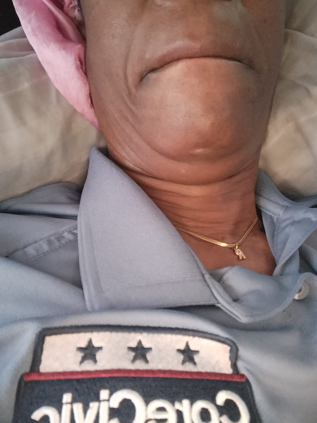 Customer photo review of Melly® Diamond Initial Herringbone Necklace