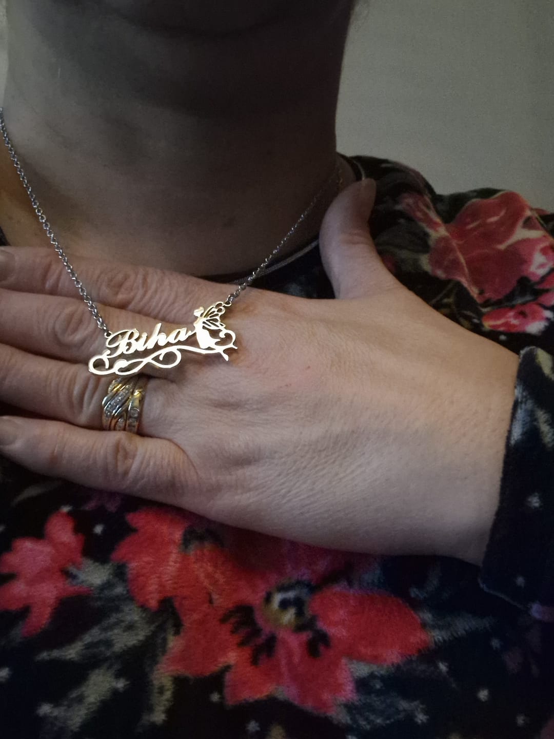 Customer photo review of Enchanted Fairy Name Necklace