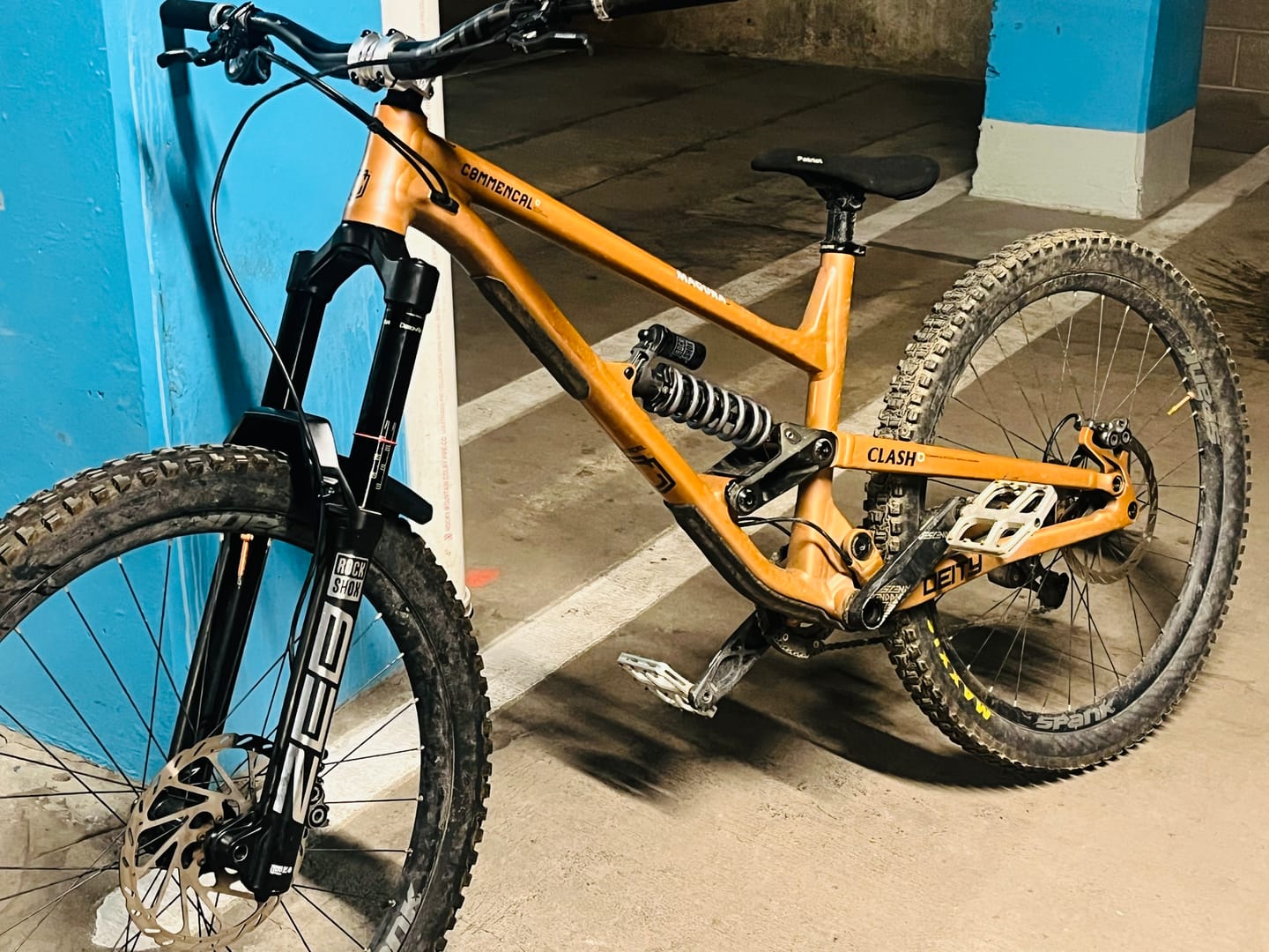 Customer photo review of Metallic RockShox ZEB Fork Decal