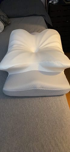 Customer photo review of Relief Pillow 3.0™ – Ultimate Neck & Spine Relief - Buy 1 Get 1 FREE