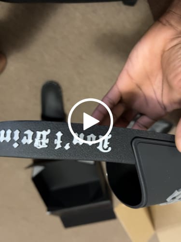 Customer video review of Godspeed OG Logo Slides Black