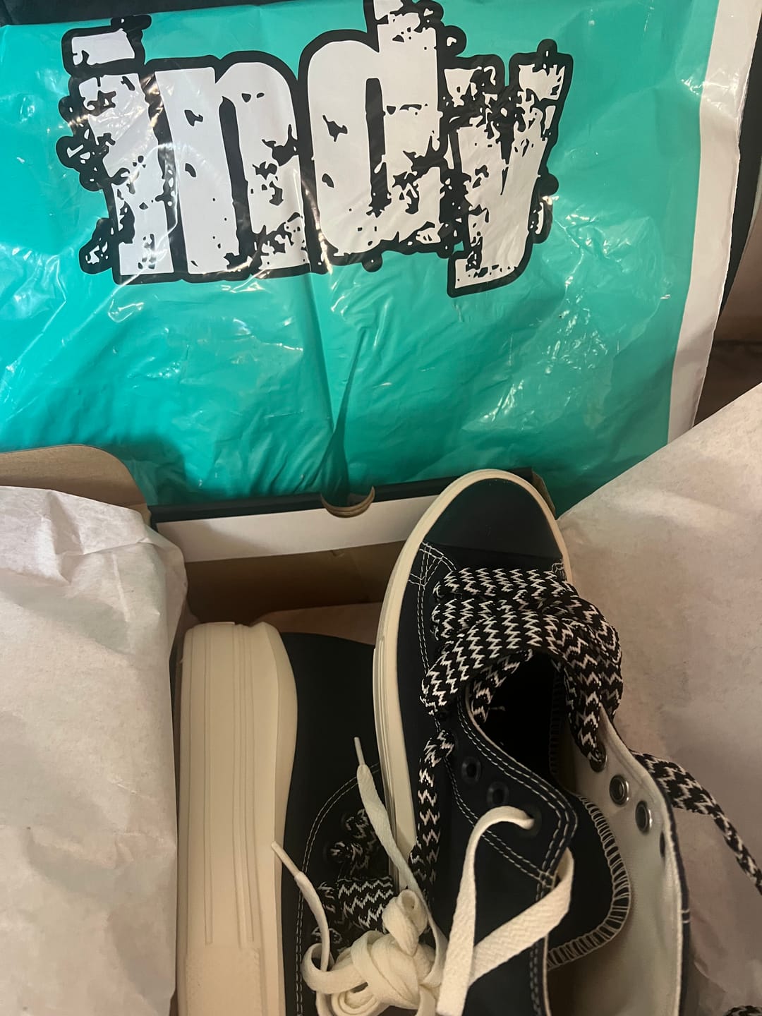 Customer photo review of Zapatillas Converse Chuck Taylor Move Hi Platform Azul Blanco