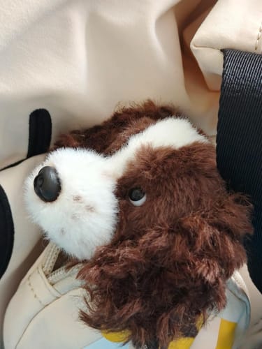 Customer photo review of Springer Spaniel Plush Keychain Dog Bag Charm