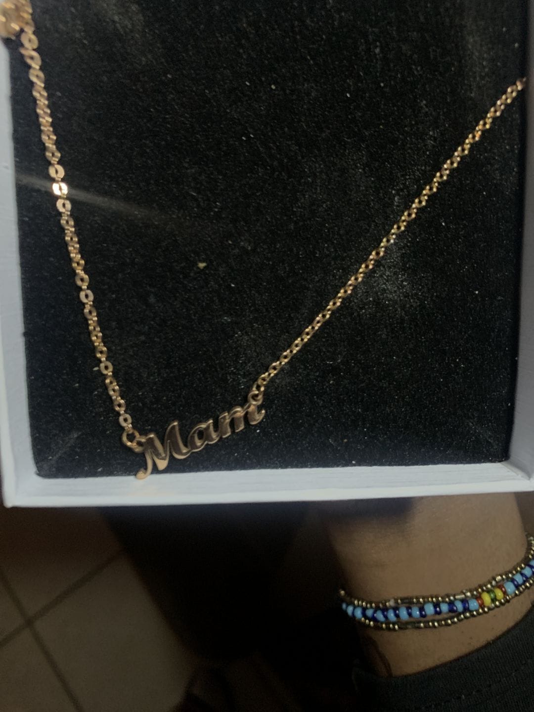 Customer photo review of Personalized Necklace