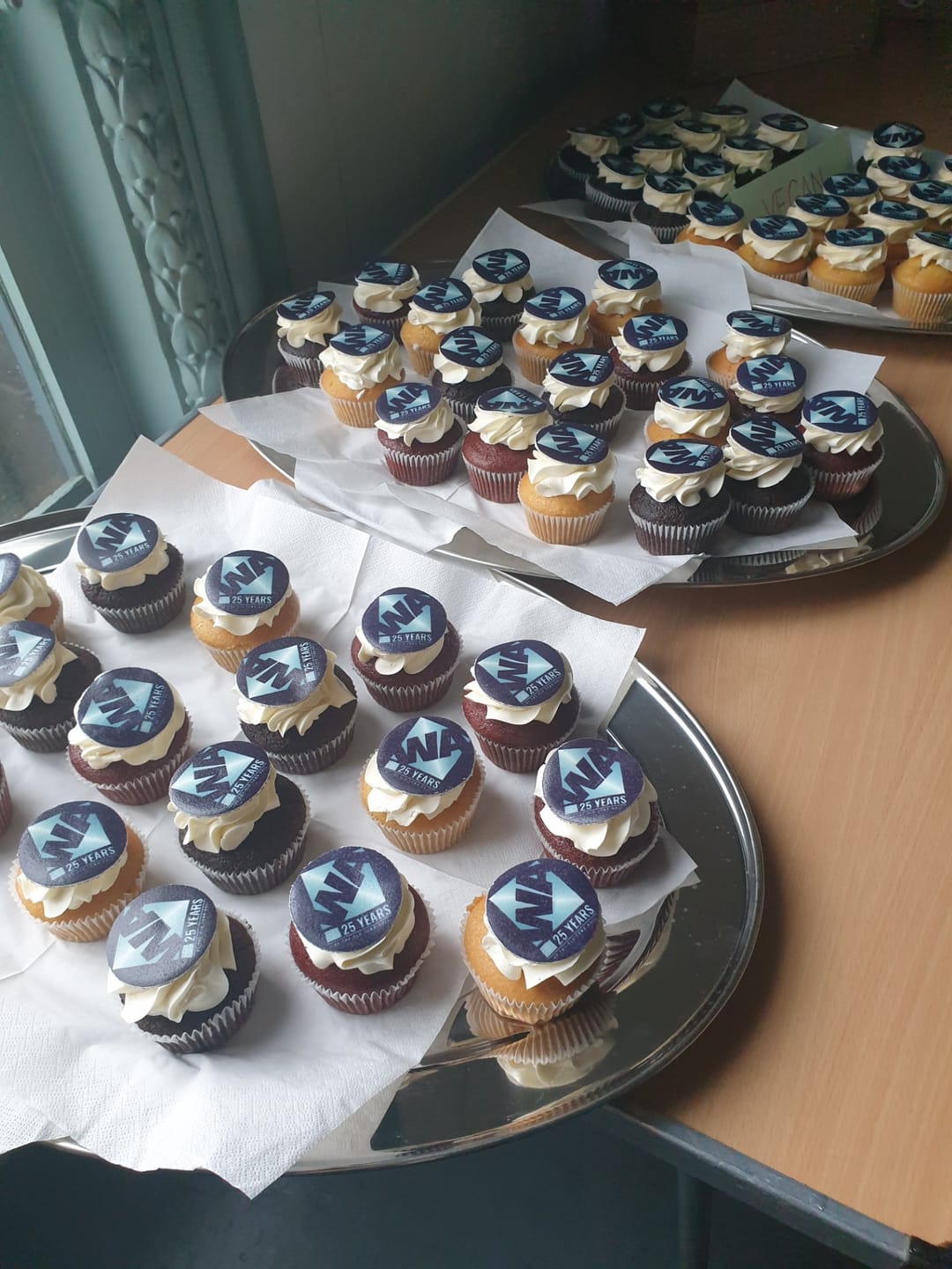 Customer photo review of Corporate Cupcakes with Logos