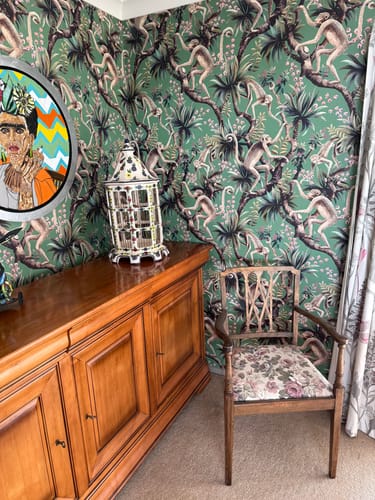 Customer photo review of Monkey Business Wallpaper - Ming Green