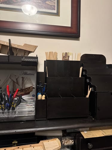 Reseña con foto de un cliente sobre Módulo Organizador Listones