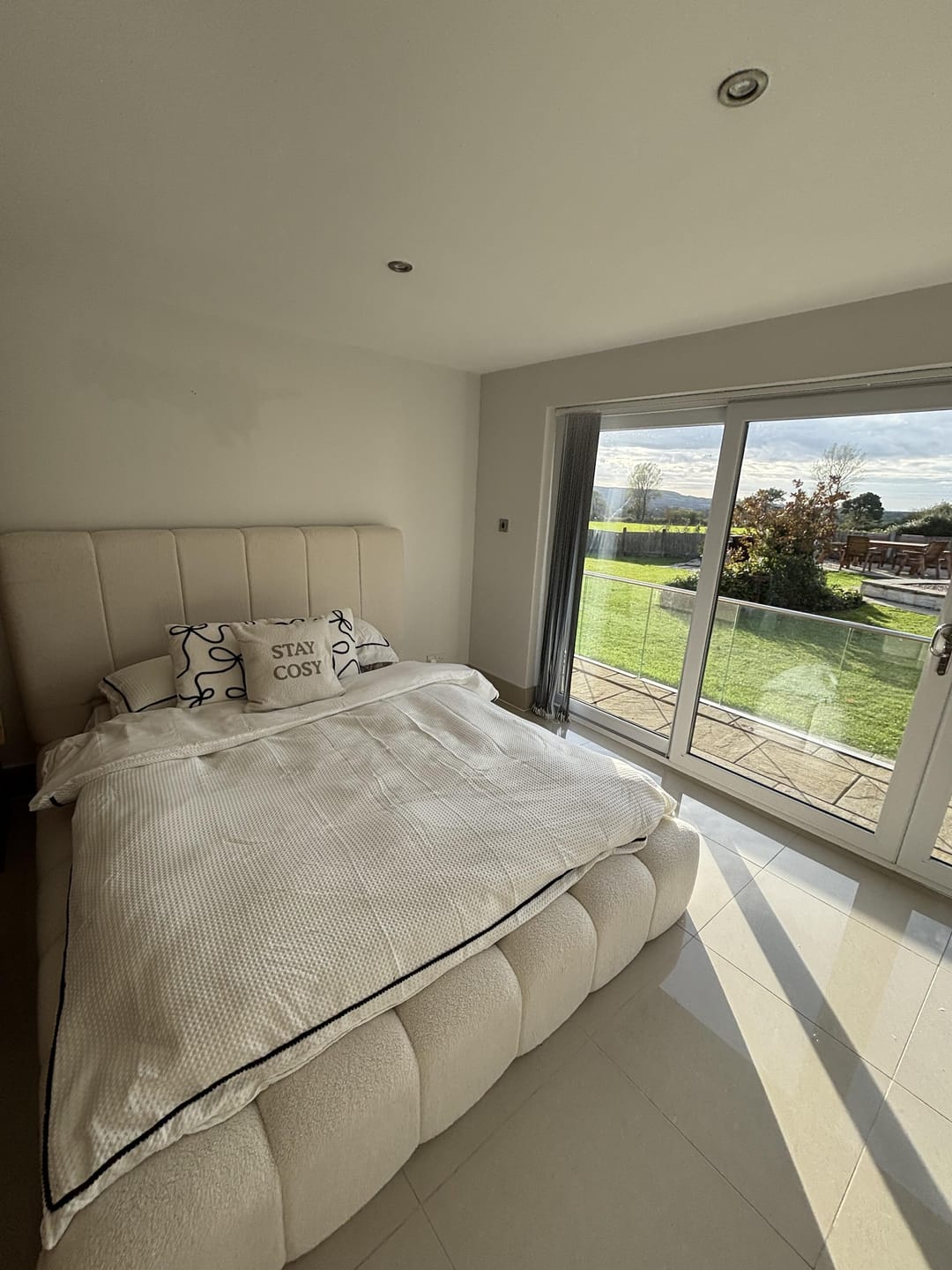 Customer photo review of 2025 Cloud Bed – Ultra Comfort Upholstered Bed Frame | Luxury Fabric Bed UK