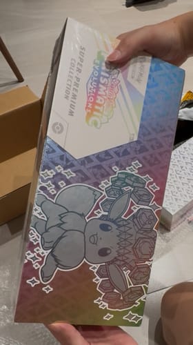 Customer photo review of Pokemon Prismatic Evolutions Super Premium Collection