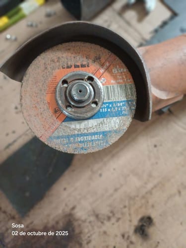 Customer photo review of Disco de Corte  Acero Inoxidable 4 1/2" 74650 Fandeli