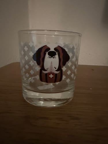 Customer photo review of Swiss White Cross Saint Rocks Glass
