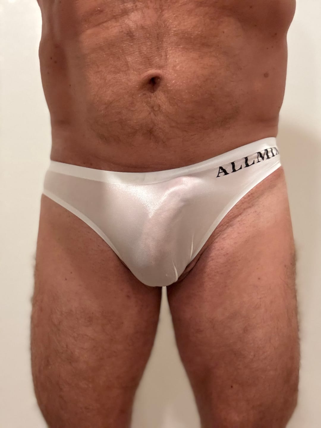 Customer photo review of 4 Pack ALLMIX Men's Sexy Seamless T-back Thongs