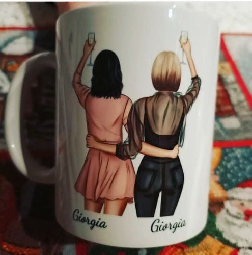 Customer photo review of Migliori amiche - Tazza personalizzata