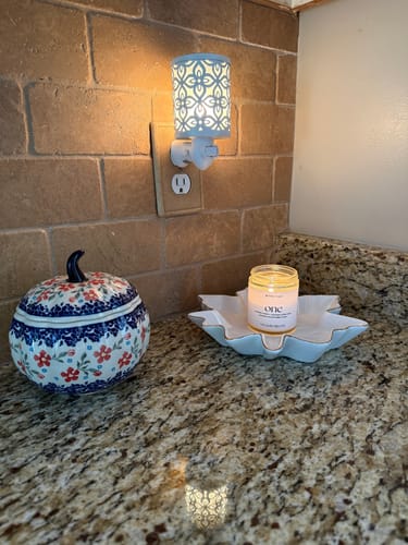 Customer photo review of Fall Table Candle Flight