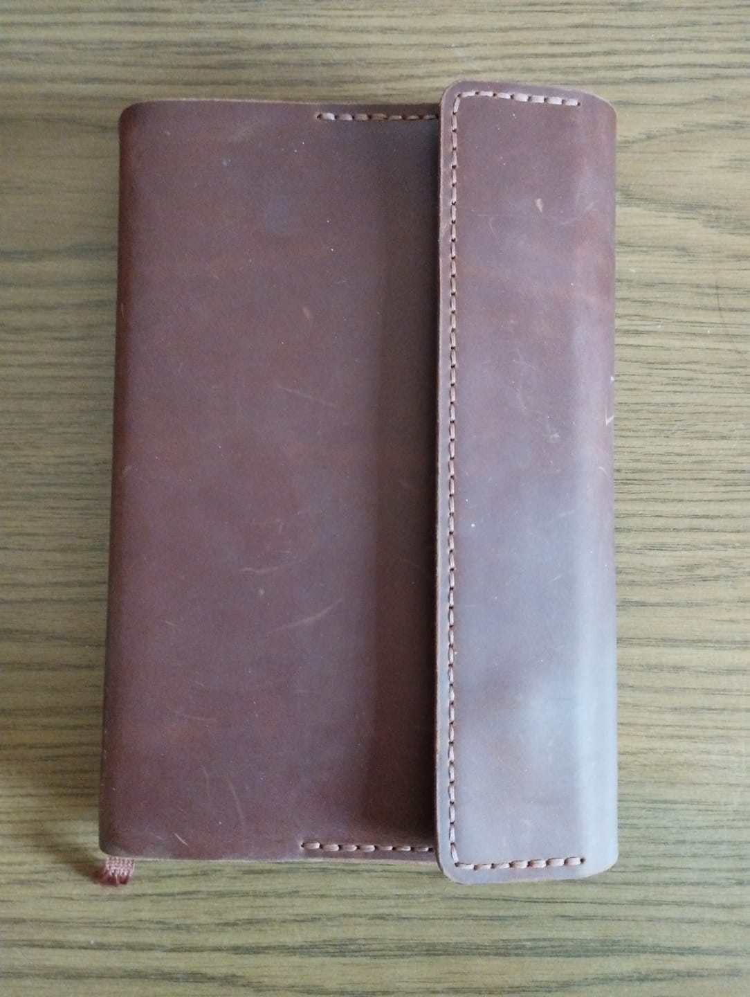 Customer photo review of Bibelhülle "Hirte+" · echtes Leder · individuelle Größen · handmade Bibelhülle nach Maß