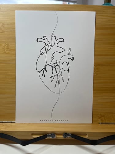Customer photo review of Heart Anatomy Minimalist