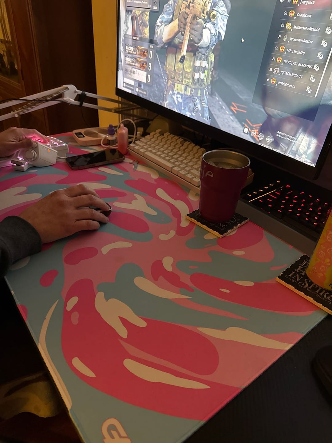 Customer photo review of Miami Swirl Mousepad