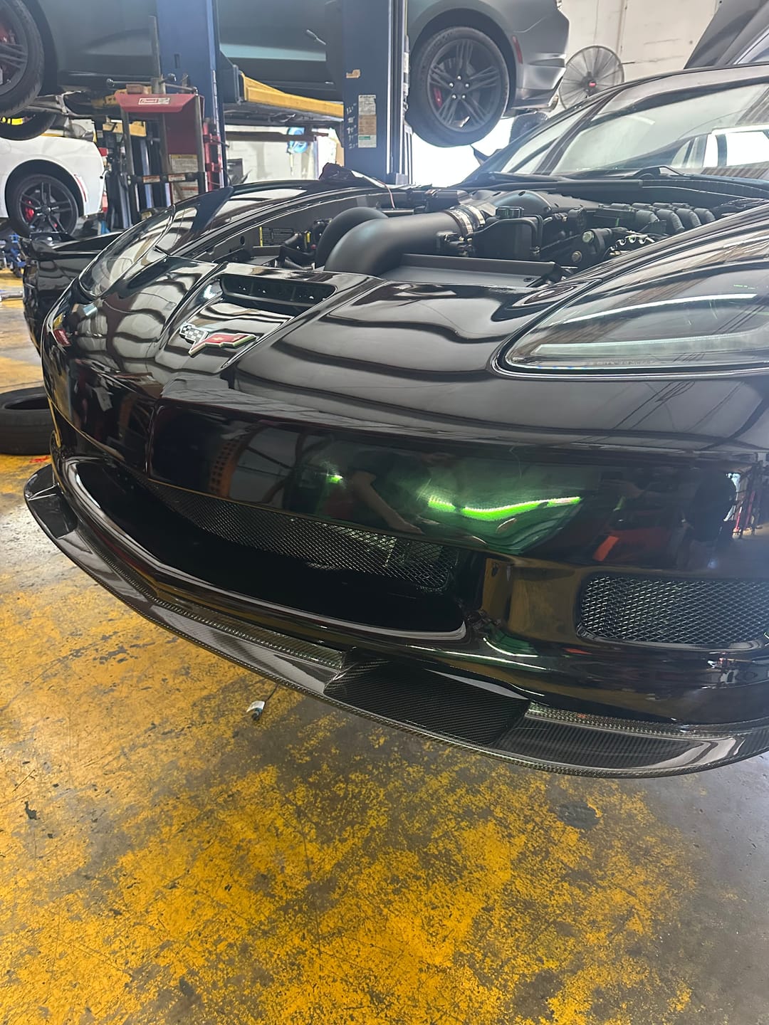 Customer photo review of Corvette C6 Grand Sport / Z06 Front Splitter Lip & Side Skirts Rocker Panels