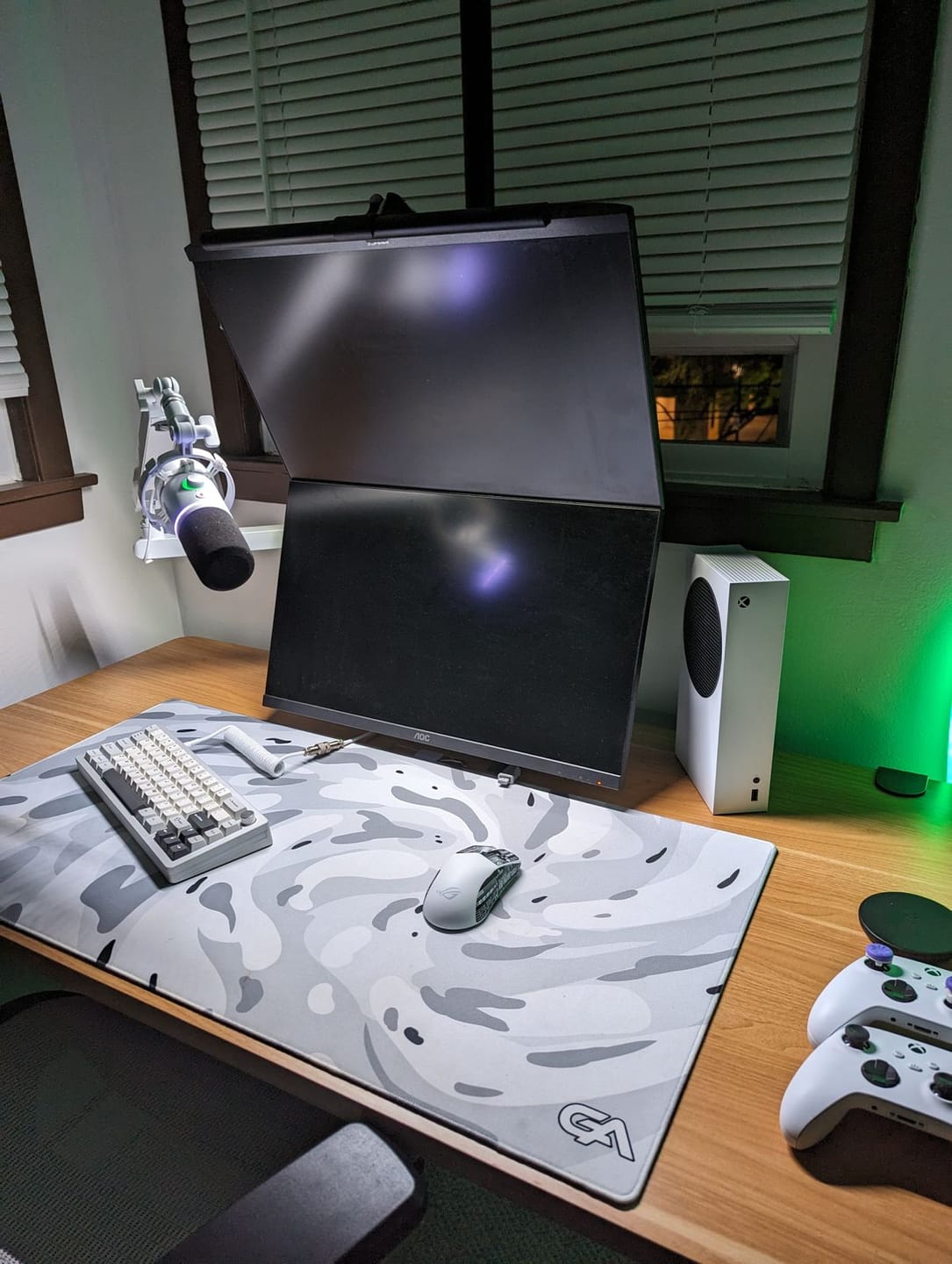 Customer photo review of Snow Swirl Mousepad