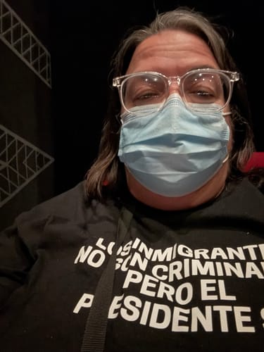 Customer photo review of Immigrants Spanish Unisex T-Shirt