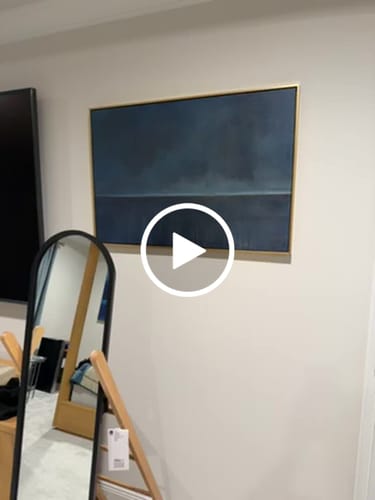Customer video review of Blue Minimalist Painting #ABAH120