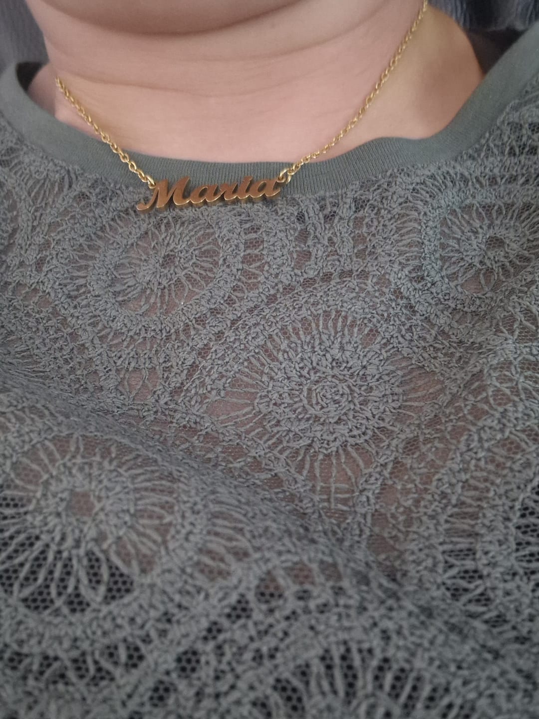 Customer photo review of Personalized Necklace
