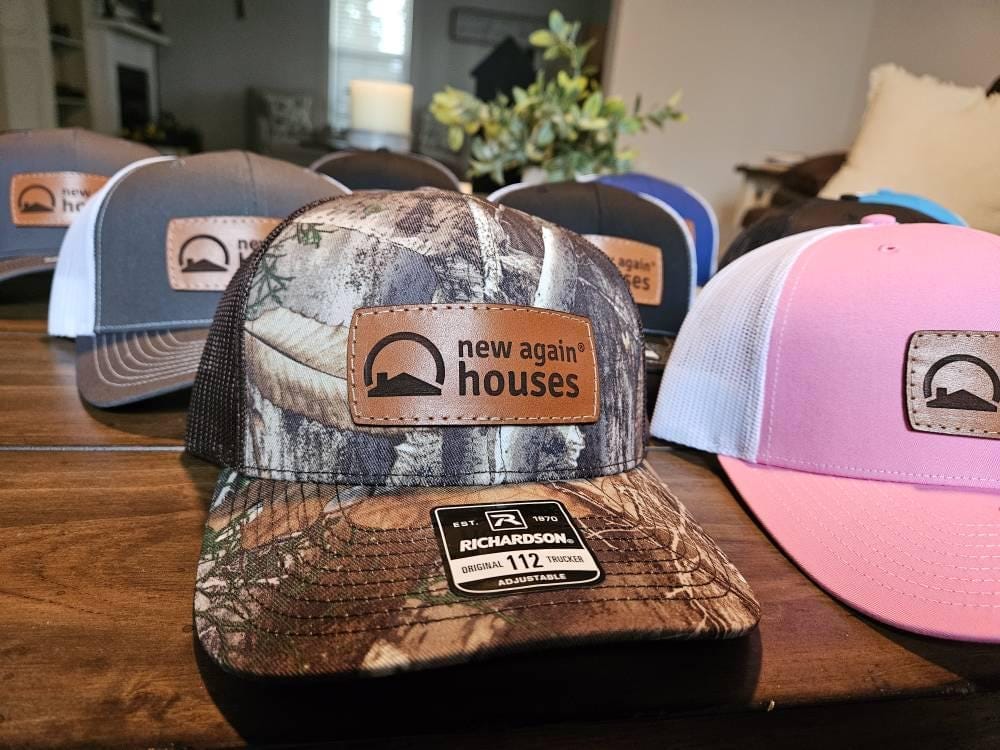 Customer photo review of Traditional Trucker 112 - Custom Leather Patch Hat