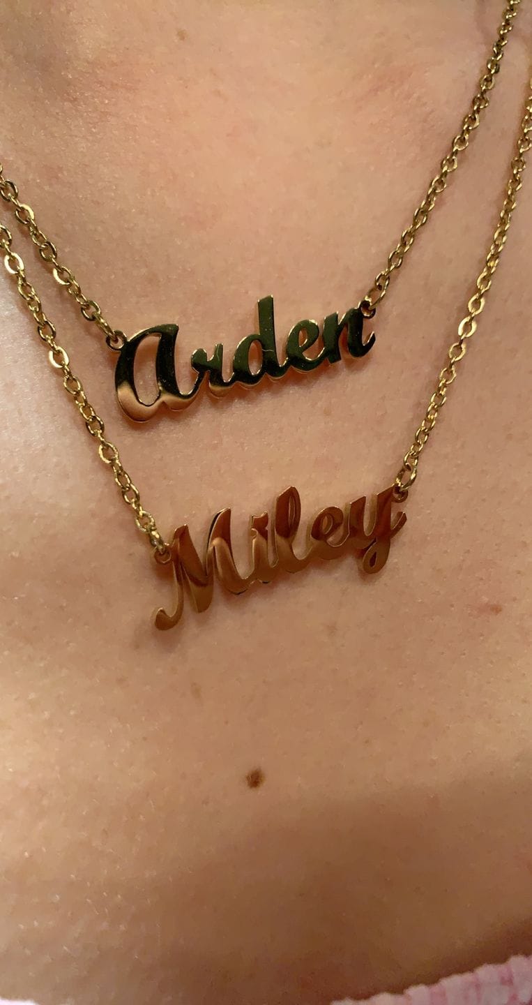 Customer photo review of Personalized Necklace