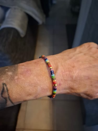 Customer photo review of 7 Chakren Energiearmband aus Jaspis