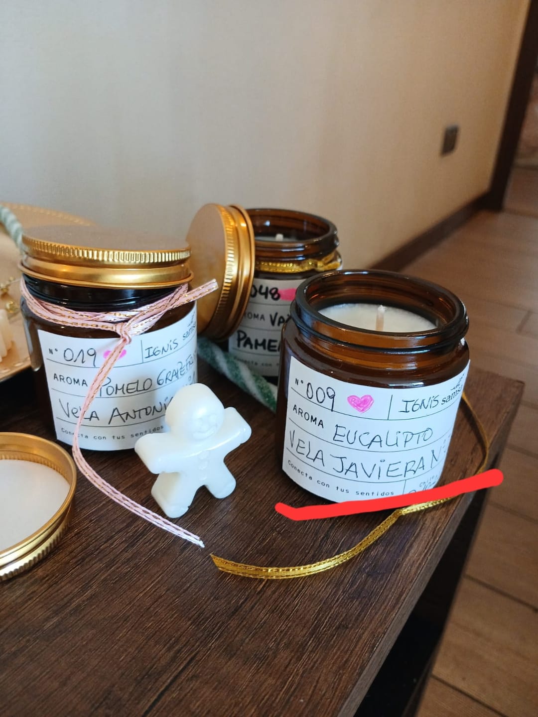 Customer photo review of Kit inicial Velas Recipiente + Taller