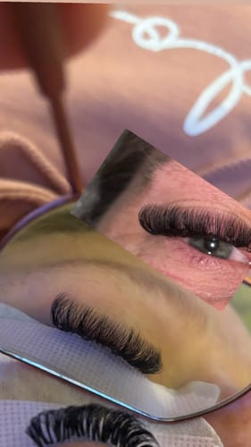 Customer photo review of 0.10 Easy Fan Russian Volume Cashmere Lashes (16 lines)