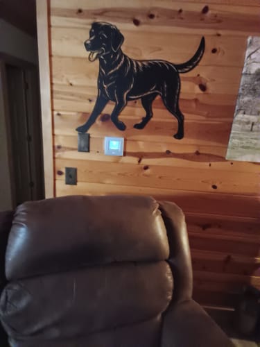 Customer photo review of Labrador - Metal Wall Art