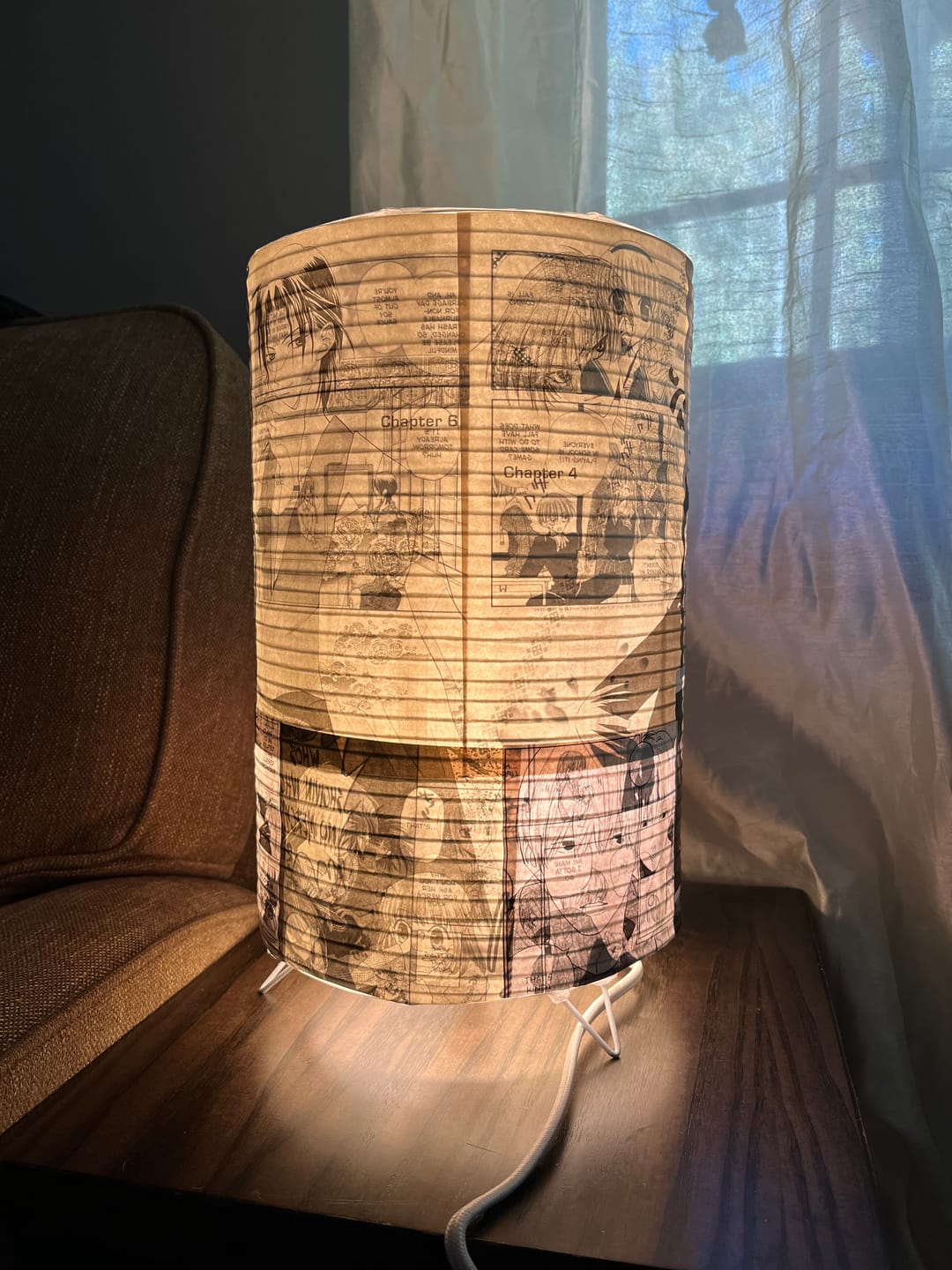 Customer photo review of Cylinder Centerpiece Candle Lantern with Fine Lines (Lantern Only)