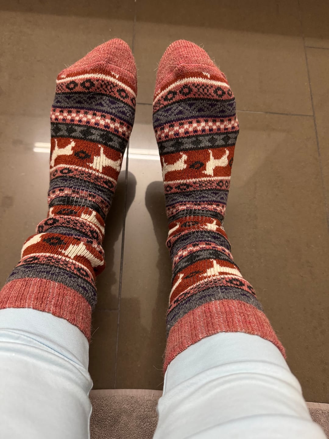 Customer photo review of Alpaka-& Merino Peru-Socken