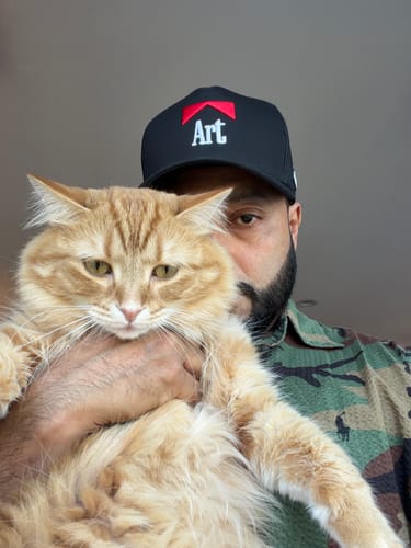 Customer photo review of Art Mesh Trucker (Black)