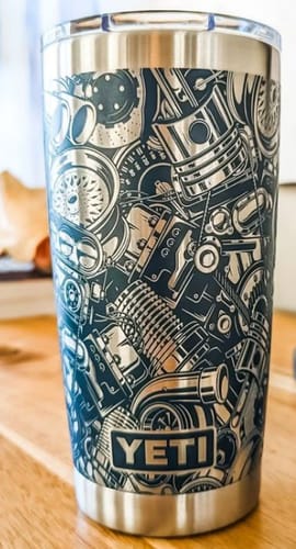 Customer photo review of Cloudray MP Series Neo 60W 100W Autofocus Mopa Fiber Laser Engraver with Electric Lifting Column &  D80 Rotary