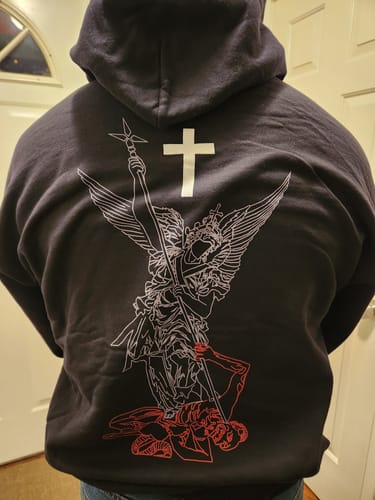 Customer photo review of SAINT MICHAEL Hoodie