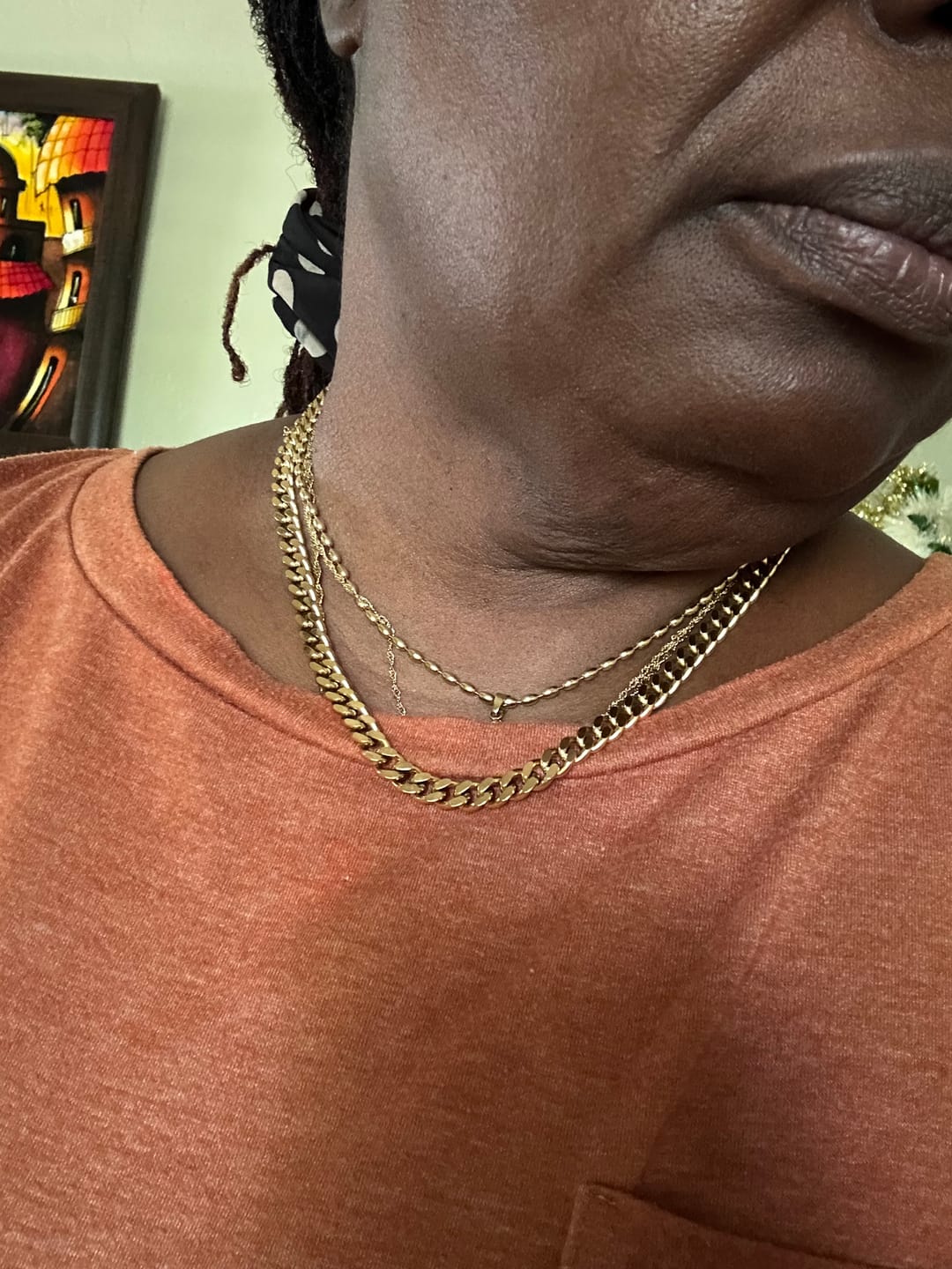 Customer photo review of Edgy Cuban Chain
