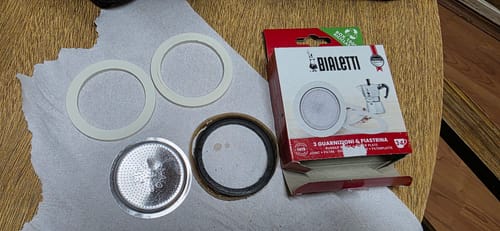 Customer photo review of Empaquetadura y filtro de repuesto para Moka Bialetti 3/4 Tazas