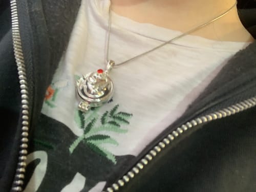 Customer photo review of Gothic Vampire Collarbone Chain Necklace