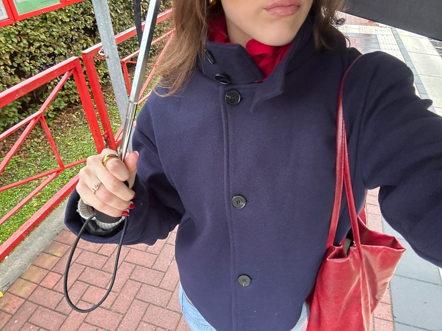 Customer photo review of Rosalia Elegant Jacket with Stand Collar