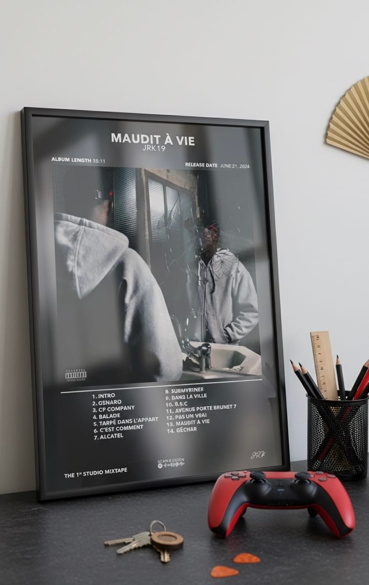 Customer photo review of Poster Maudit À Vie JRK 19