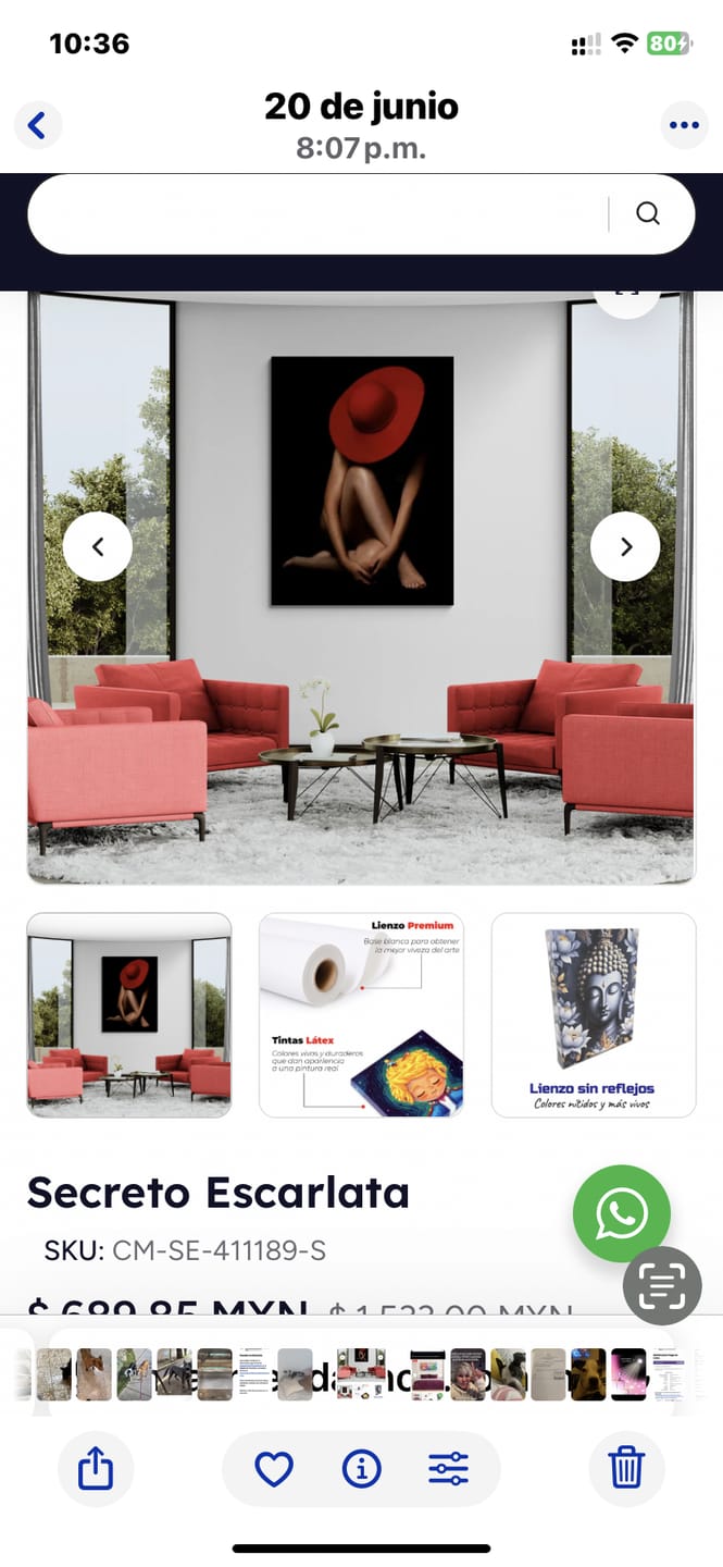 Customer photo review of Foto lienzo vertical